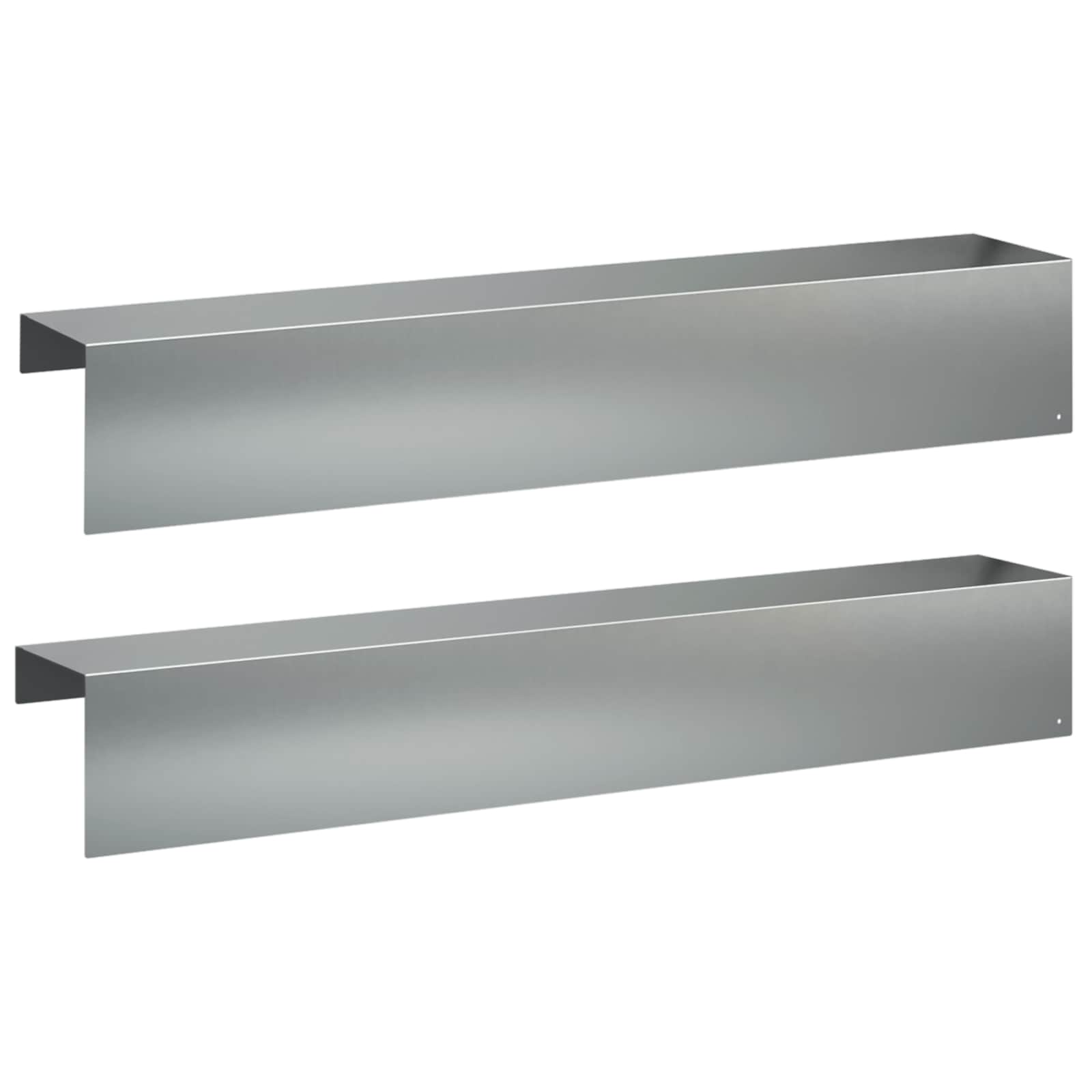 Afdekprofiel voor tuinafboording 2 st 100 x 20 x 15 cm