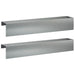 Afdekprofiel voor tuinafboording 2 st 100 x 20 x 15 cm