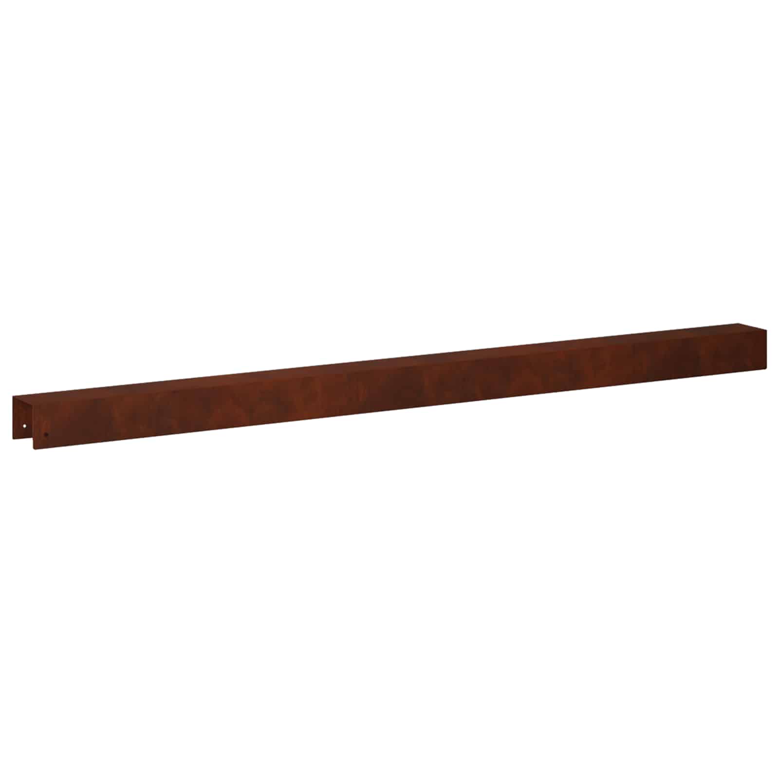 Afdekprofiel voor tuinafboording 10 st 100 x 6 x 5 cm