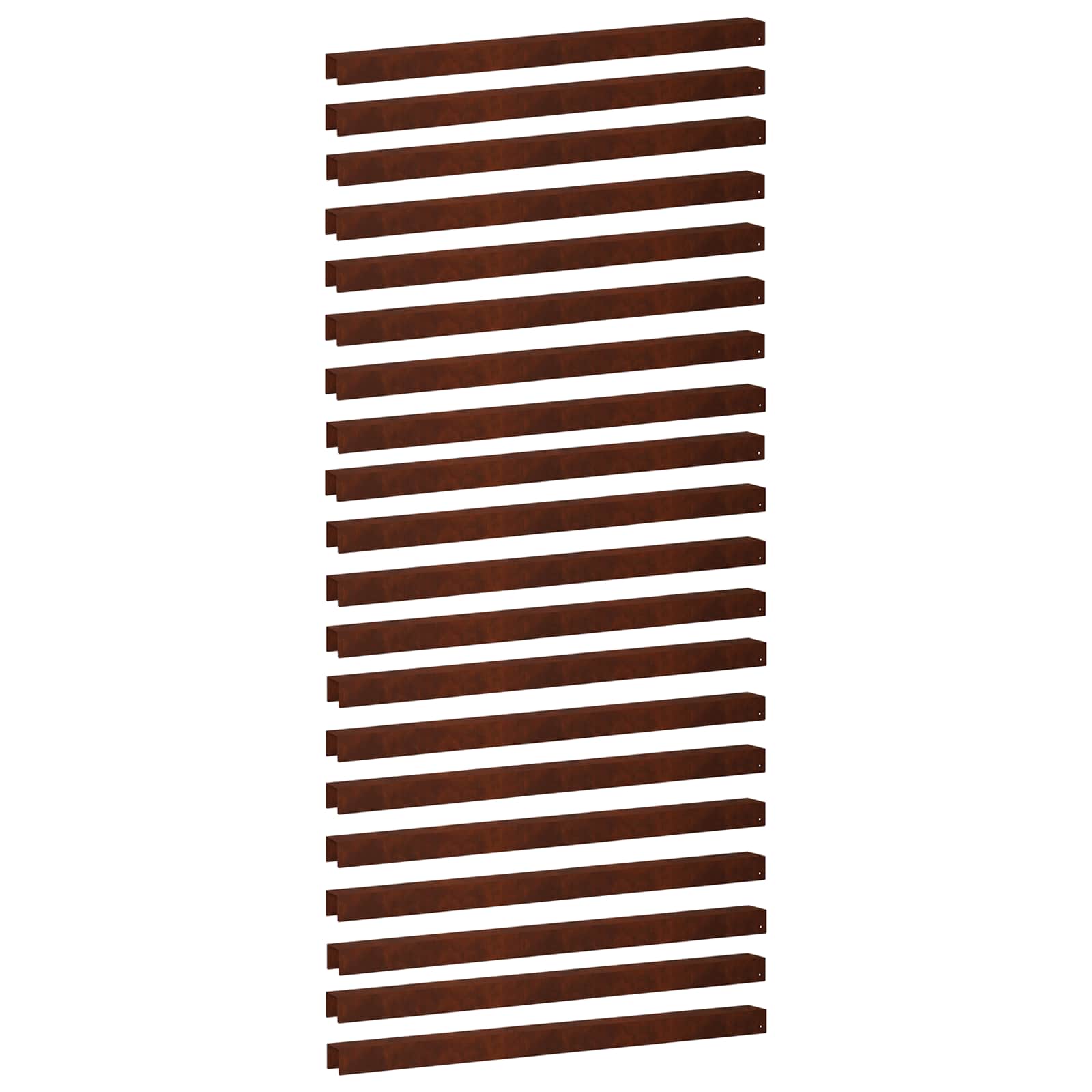 Afdekprofiel voor tuinafboording 20 st 100 x 6 x 5 cm