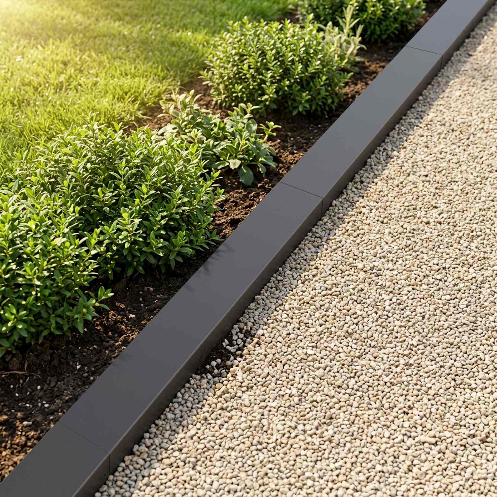 Afdekprofiel voor tuinafboording 10 st 100 x 10 x 5 cm Staal