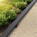 Afdekprofiel voor tuinafboording 10 st 100 x 10 x 5 cm Staal