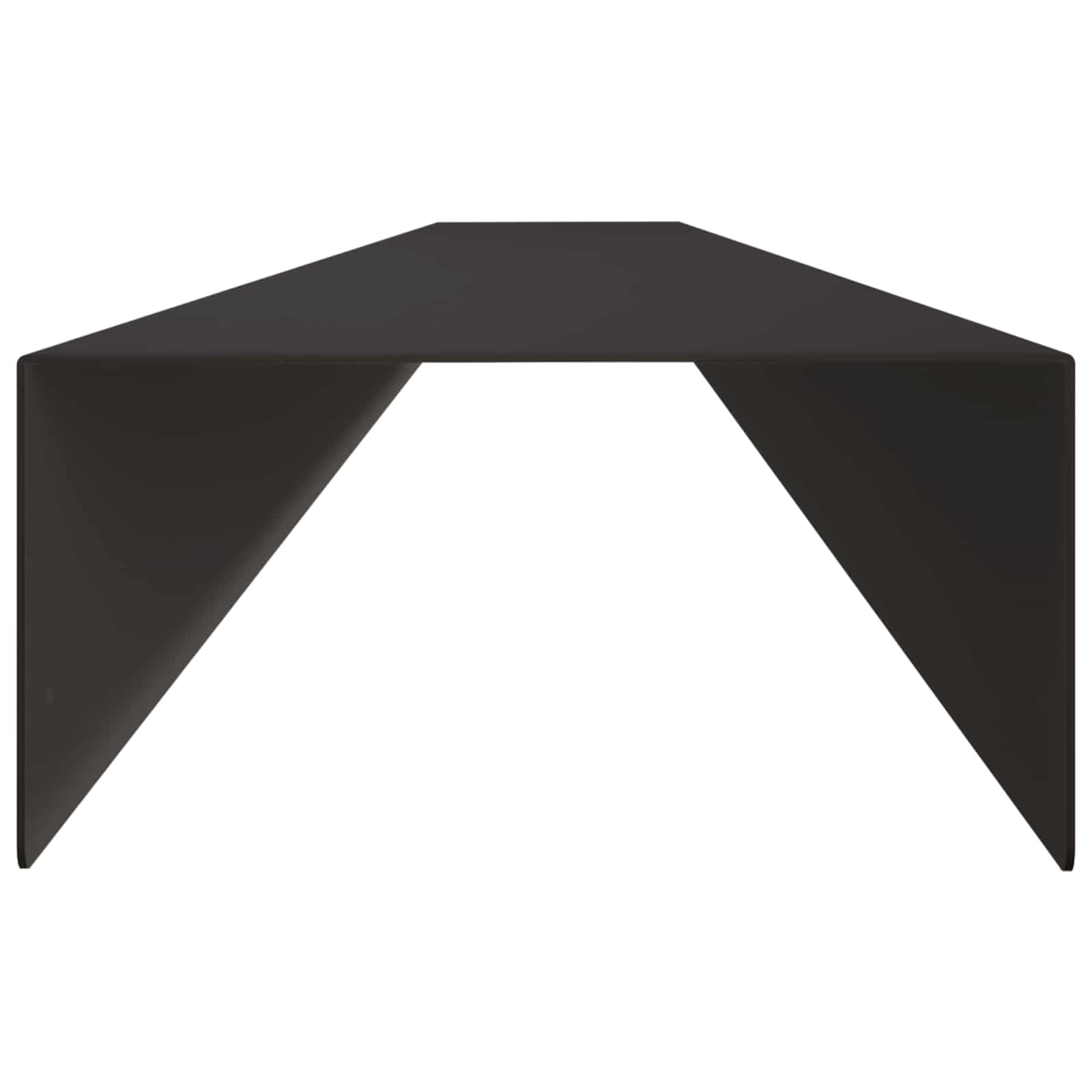 Afdekprofiel voor tuinafboording 10 st 100 x 10 x 5 cm Staal