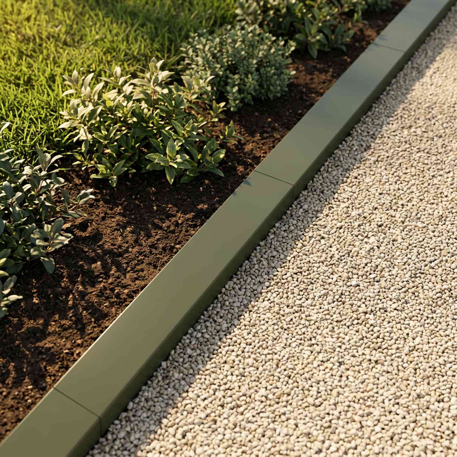Afdekprofiel voor tuinafboording 20 st 100 x 10 x 5 cm Staal