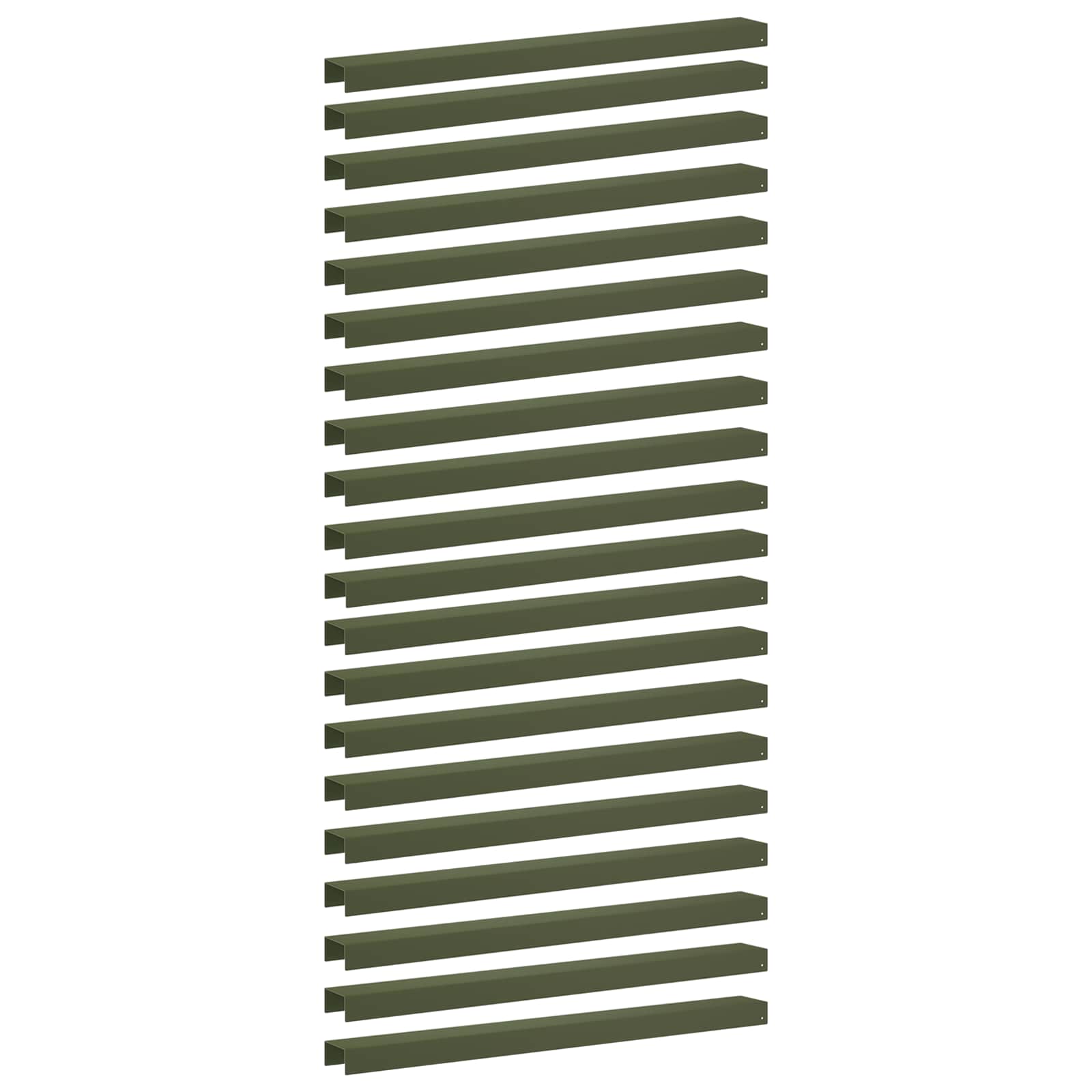 Afdekprofiel voor tuinafboording 20 st 100 x 10 x 5 cm Staal