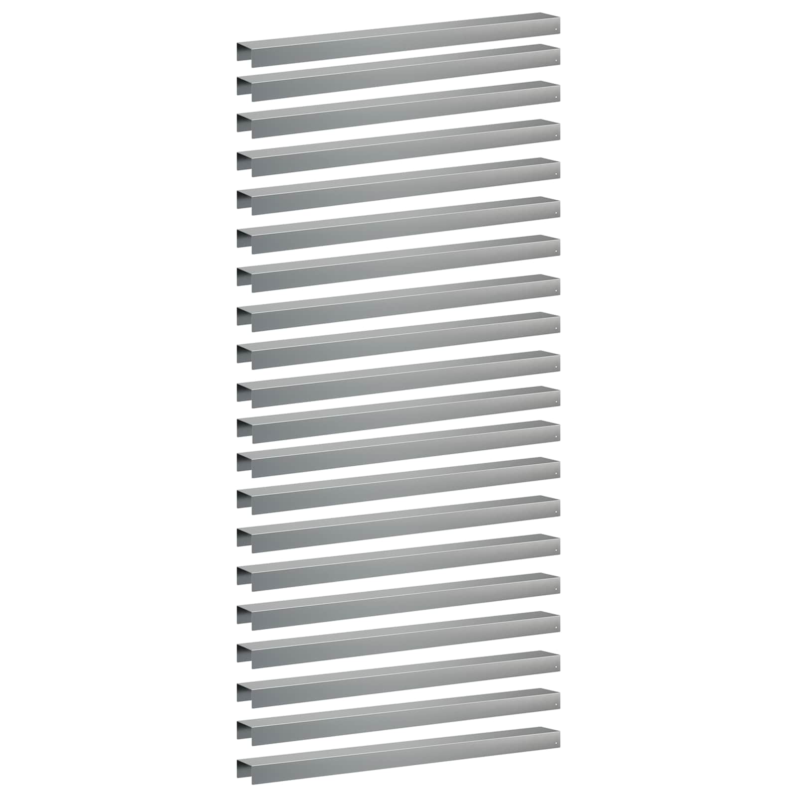 Afdekprofiel voor tuinafboording 20 st 100 x 10 x 5 cm