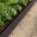 Afdekprofiel voor tuinafboording 10 st 100 x 15 x 5 cm Staal