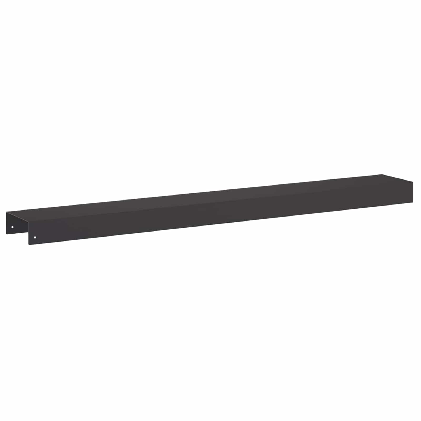 Afdekprofiel voor tuinafboording 10 st 100 x 15 x 5 cm Staal