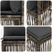 Tuinbankenset 3 st 3-Aantal zitplaatsen Grijs poly rattan
