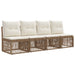 Tuinbankenset 8 st 8-Aantal zitplaatsen Beige poly rattan