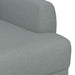 Loungebank met knopencomfort Lichtgrijs 116 x 67 x 80 cm Stof