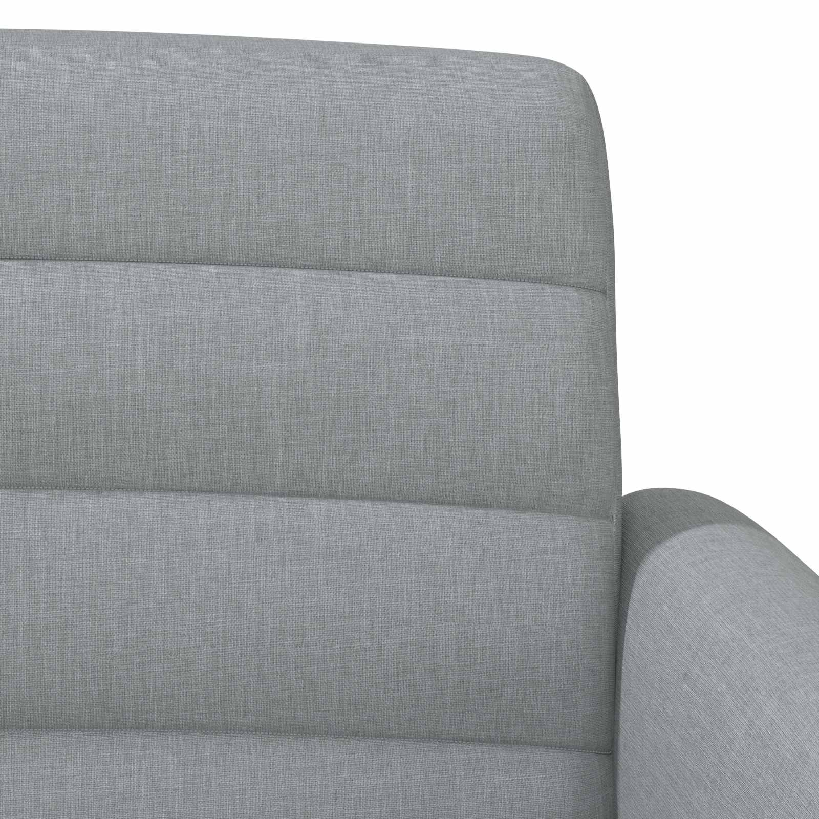 Loungebank met knopencomfort Lichtgrijs 116 x 67 x 80 cm Stof