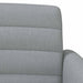 Loungebank met knopencomfort Lichtgrijs 116 x 67 x 80 cm Stof