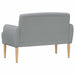 Loungebank met knopencomfort Lichtgrijs 116 x 67 x 80 cm Stof