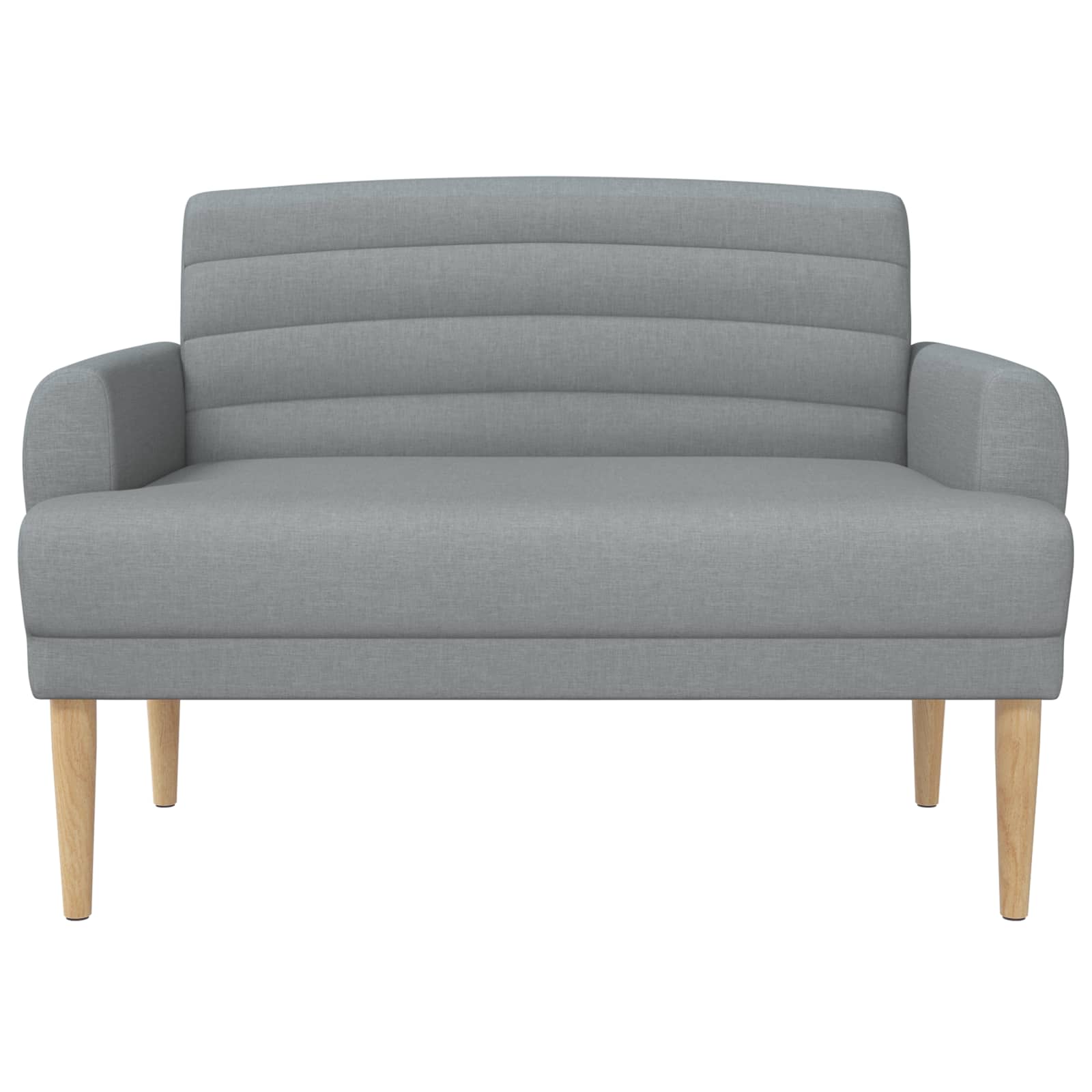 Loungebank met knopencomfort Lichtgrijs 116 x 67 x 80 cm Stof