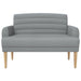 Loungebank met knopencomfort Lichtgrijs 116 x 67 x 80 cm Stof