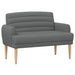 Loungebank met knopencomfort Donkergrijs 116 x 67 x 80 cm Stof