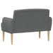 Loungebank met knopencomfort Donkergrijs 116 x 67 x 80 cm Stof