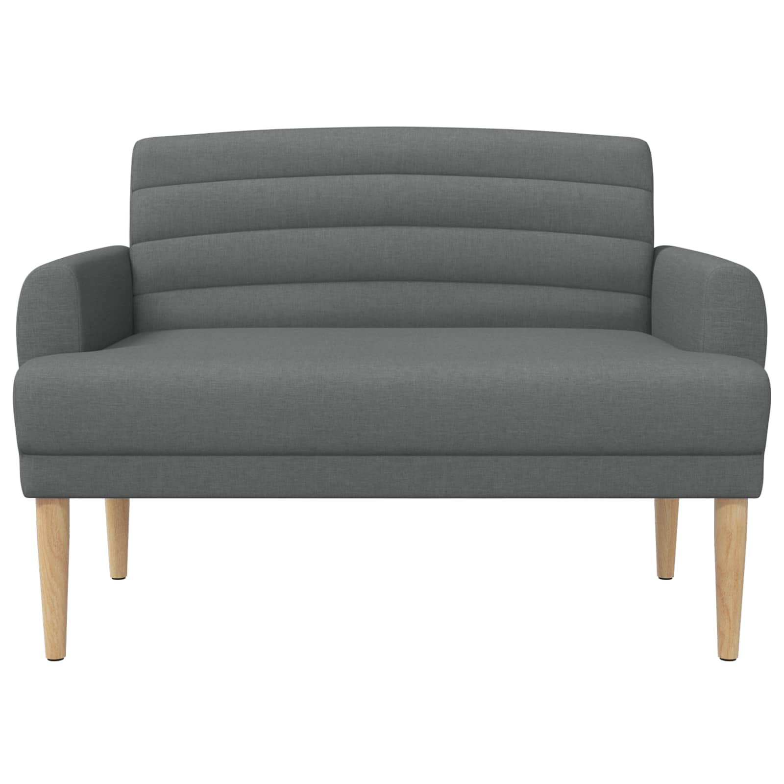 Loungebank met knopencomfort Donkergrijs 116 x 67 x 80 cm Stof