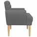Loungebank met knopencomfort Donkergrijs 116 x 67 x 80 cm Stof