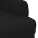 Loungebank met knopencomfort Zwart 116 x 67 x 80 cm Stof