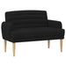 Loungebank met knopencomfort Zwart 116 x 67 x 80 cm Stof