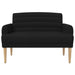 Loungebank met knopencomfort Zwart 116 x 67 x 80 cm Stof