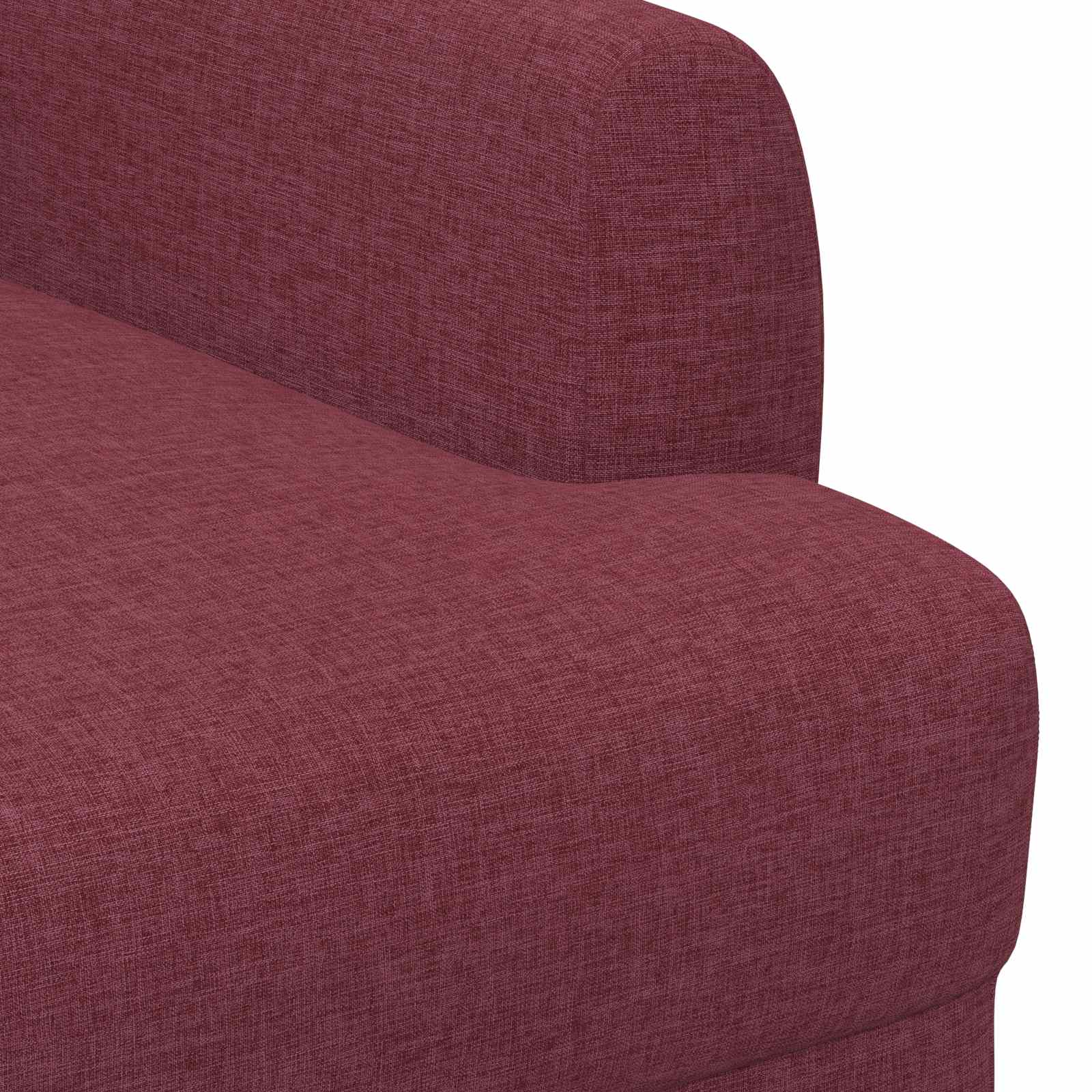 Loungebank met knopencomfort Wijnrood 116 x 67 x 80 cm Stof