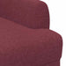 Loungebank met knopencomfort Wijnrood 116 x 67 x 80 cm Stof