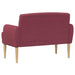 Loungebank met knopencomfort Wijnrood 116 x 67 x 80 cm Stof