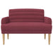 Loungebank met knopencomfort Wijnrood 116 x 67 x 80 cm Stof