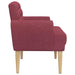 Loungebank met knopencomfort Wijnrood 116 x 67 x 80 cm Stof