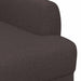 Loungebank met knopencomfort Donkerbruin 116 x 67 x 80 cm Stof