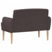 Loungebank met knopencomfort Donkerbruin 116 x 67 x 80 cm Stof