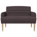 Loungebank met knopencomfort Donkerbruin 116 x 67 x 80 cm Stof