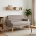 Loungebank met knopencomfort Taupe 116 x 67 x 80 cm Stof