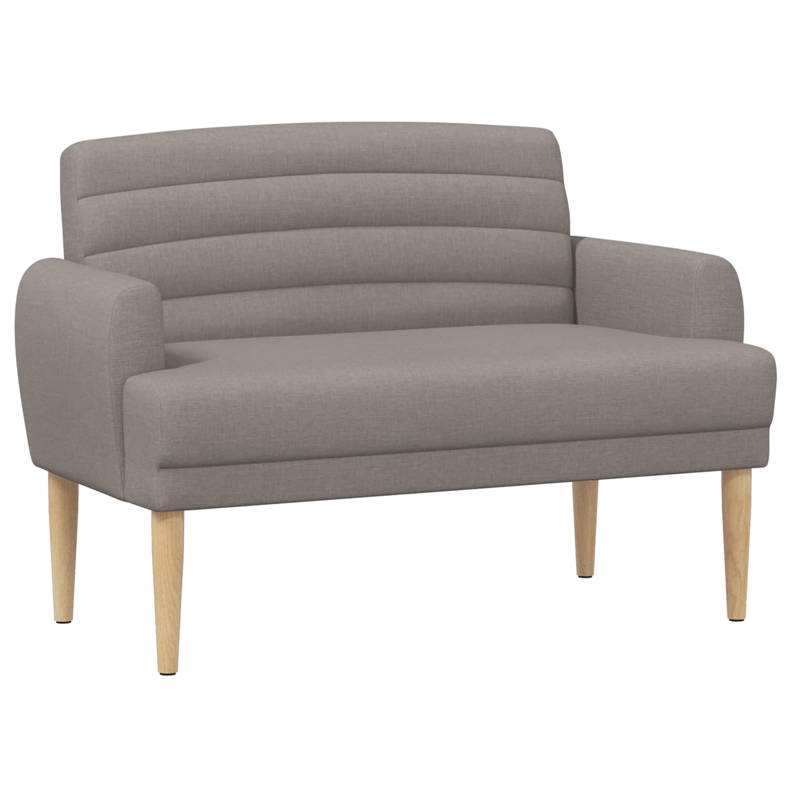Loungebank met knopencomfort Taupe 116 x 67 x 80 cm Stof