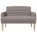 Loungebank met knopencomfort Taupe 116 x 67 x 80 cm Stof