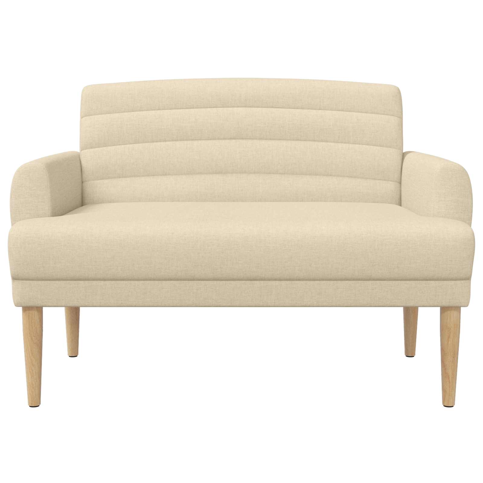 Loungebank met knopencomfort Crèmekleurig 116 x 67 x 80 cm Stof