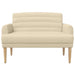Loungebank met knopencomfort Crèmekleurig 116 x 67 x 80 cm Stof