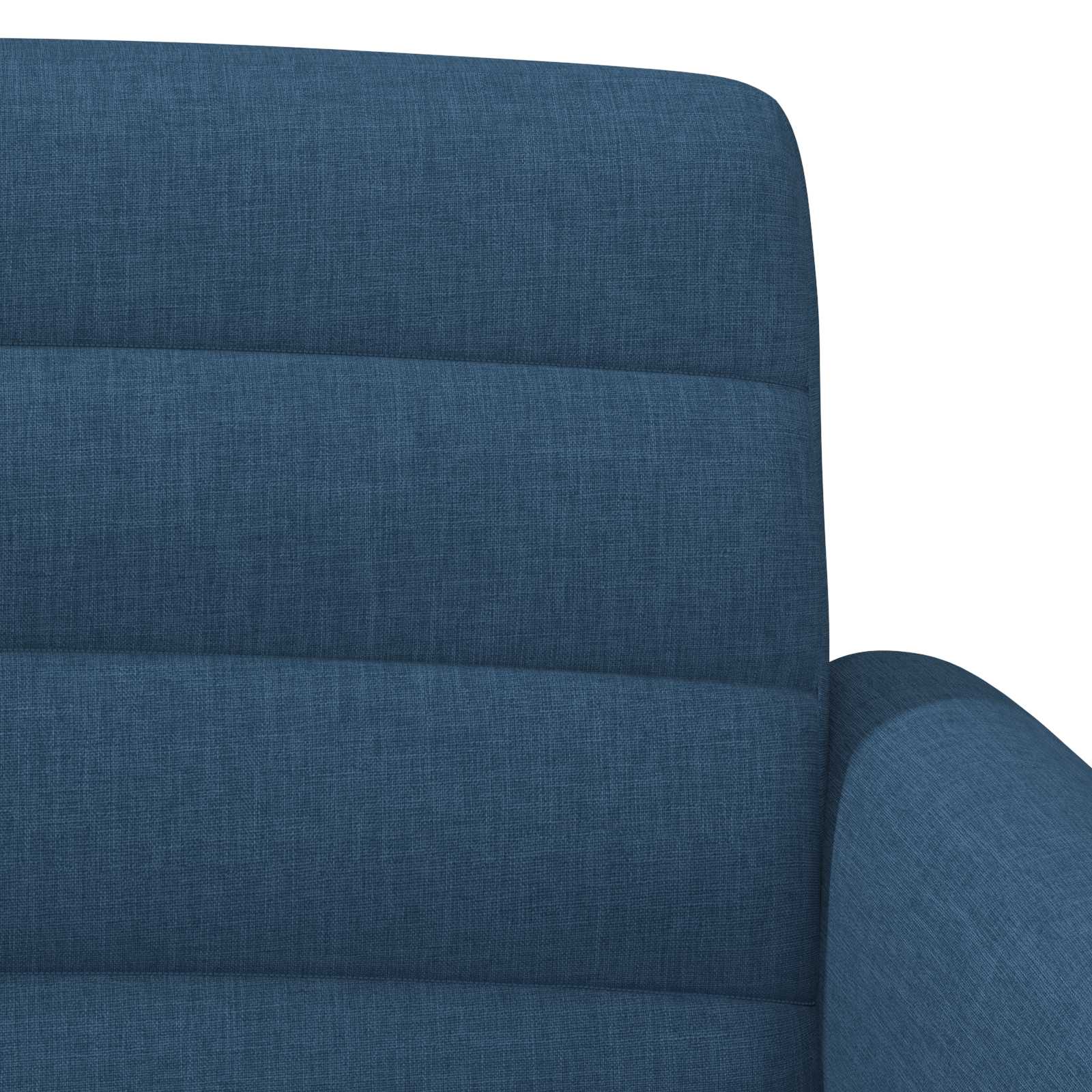 Loungebank met knopencomfort Blauw 116 x 67 x 80 cm Stof
