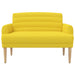 Loungebank met knopencomfort Lichtgeel 116 x 67 x 80 cm Stof