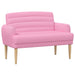 Loungebank met knopencomfort Roze 116 x 67 x 80 cm Stof