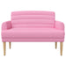 Loungebank met knopencomfort Roze 116 x 67 x 80 cm Stof