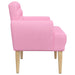 Loungebank met knopencomfort Roze 116 x 67 x 80 cm Stof