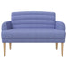 Loungebank met knopencomfort Jeans Blauw 116 x 67 x 80 cm Stof