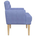 Loungebank met knopencomfort Jeans Blauw 116 x 67 x 80 cm Stof