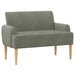 Loungebank met knopencomfort Lichtgrijs 116 x 67 x 81 cm