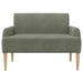 Loungebank met knopencomfort Lichtgrijs 116 x 67 x 81 cm