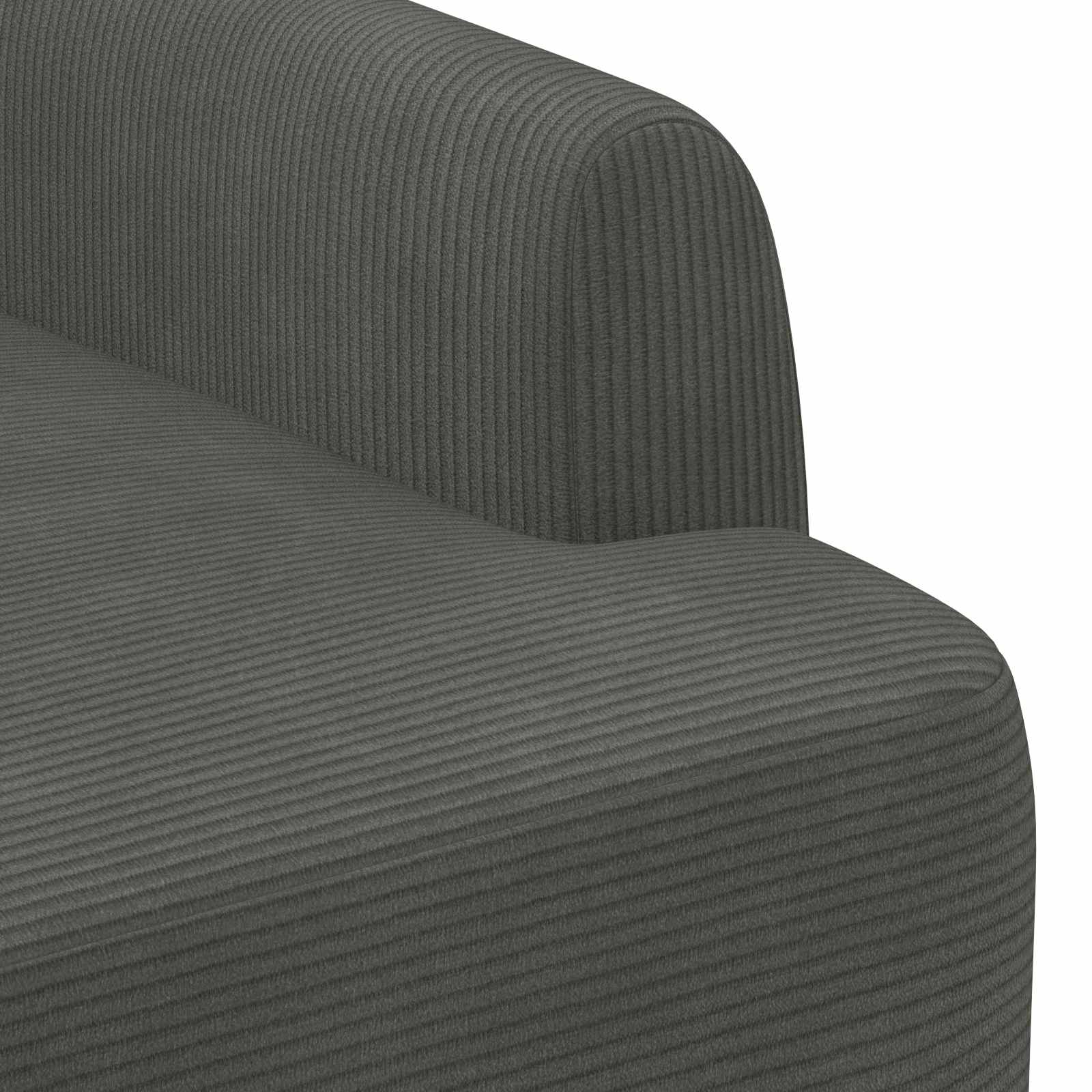 Loungebank met knopencomfort Donkergrijs 116 x 67 x 81 cm